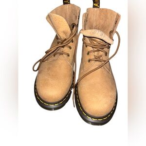 Dr. Martens Tan Lace Up Boots